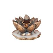Bronze Lotus Backflow Incense Burner