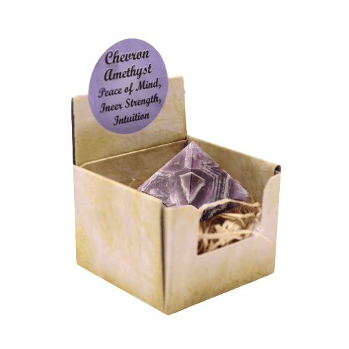 Chevron Amethyst Display ( 3 Pieces of 4 Shapes )