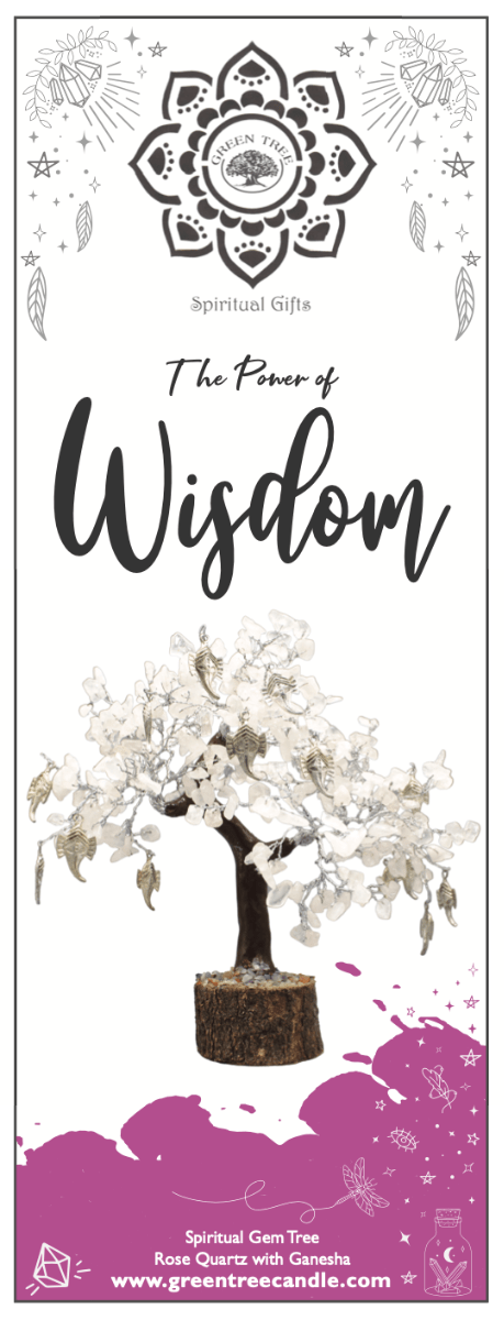 Rose Quartz Wisdom Gem tree Large