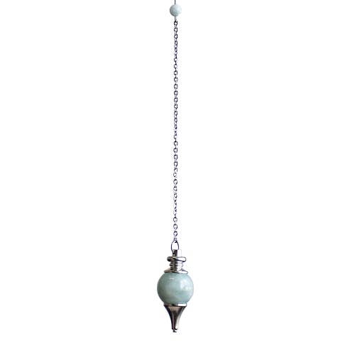 Aquamarine sphere pendulum 4cm