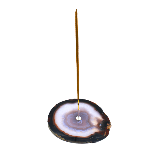 Incense holder Agate Natural Brown