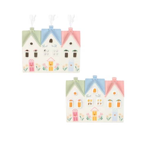 Pastel House Incense Cone Burner and Tealight Holder