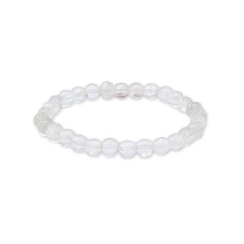 Rock Crystal beaded Bracelet 4 mm - Brazil