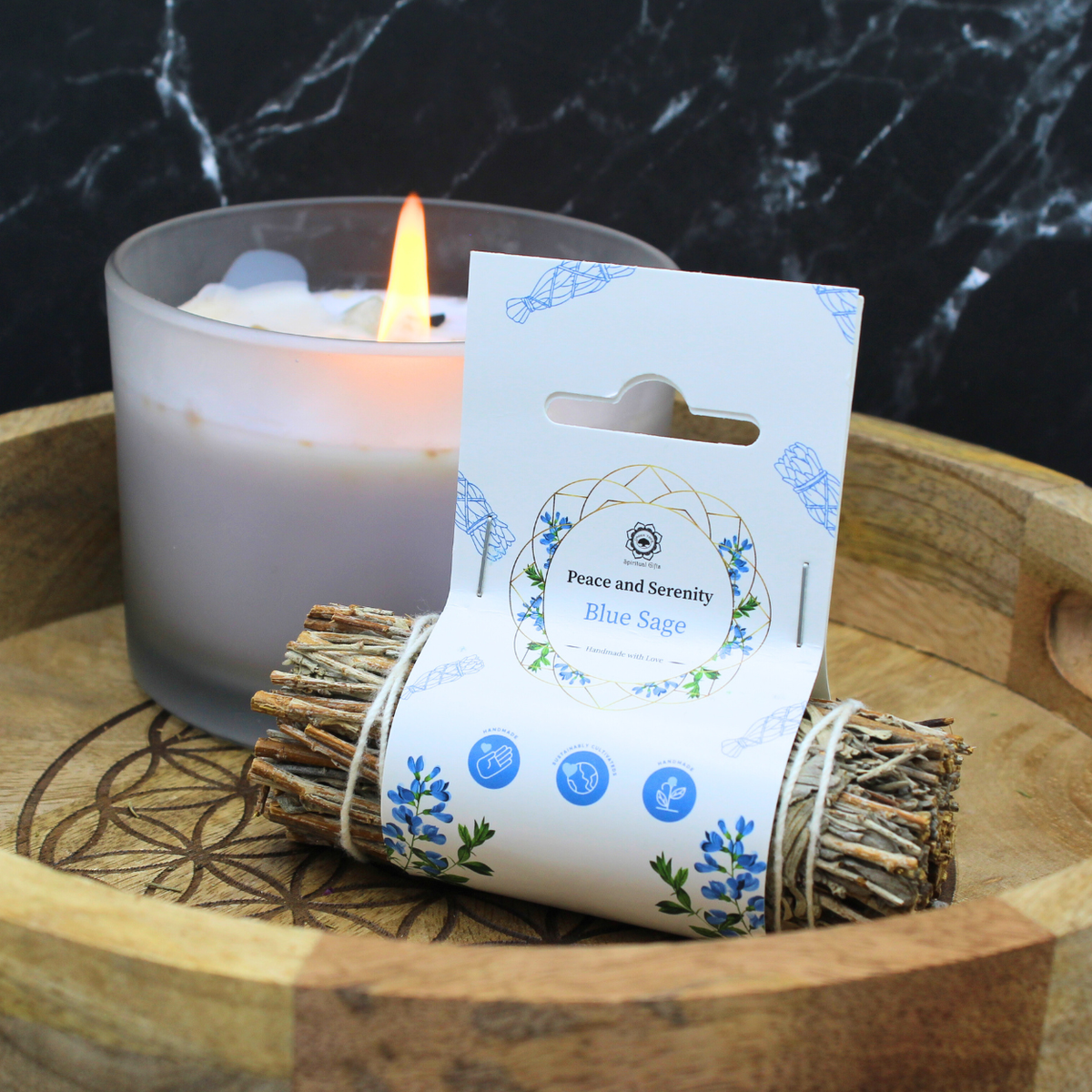 Peace & Serenity Blue Sage with label
