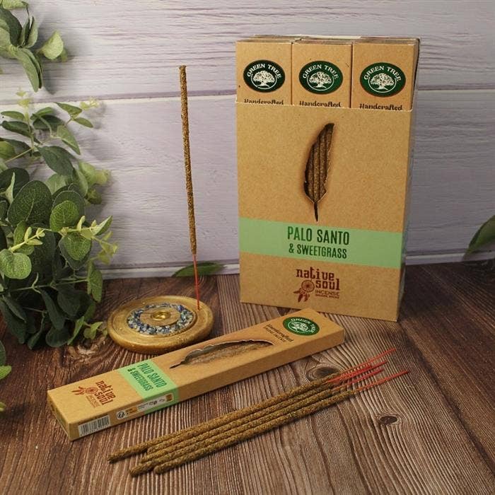 Smudge Incense Native Soul Palo Santo & Sweet Grass 15 gram