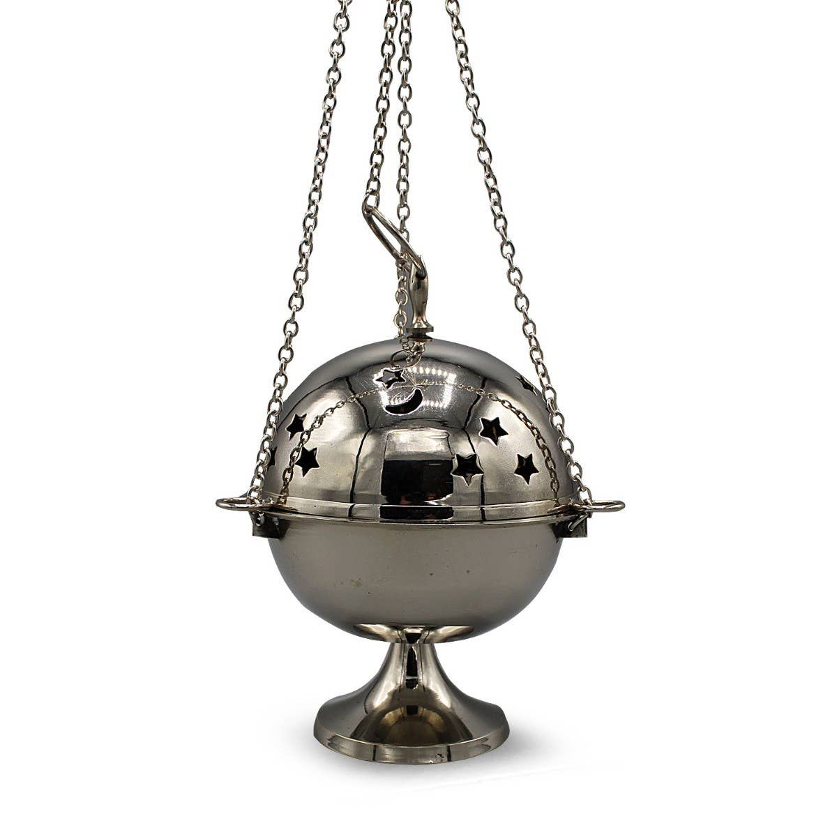 Nickel Hanging Incense Burner (18cm)