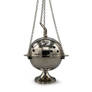Nickel Hanging Incense Burner (18cm)