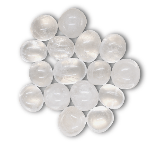 Crystal Quartz tumbled stone 250 gram Quality AA