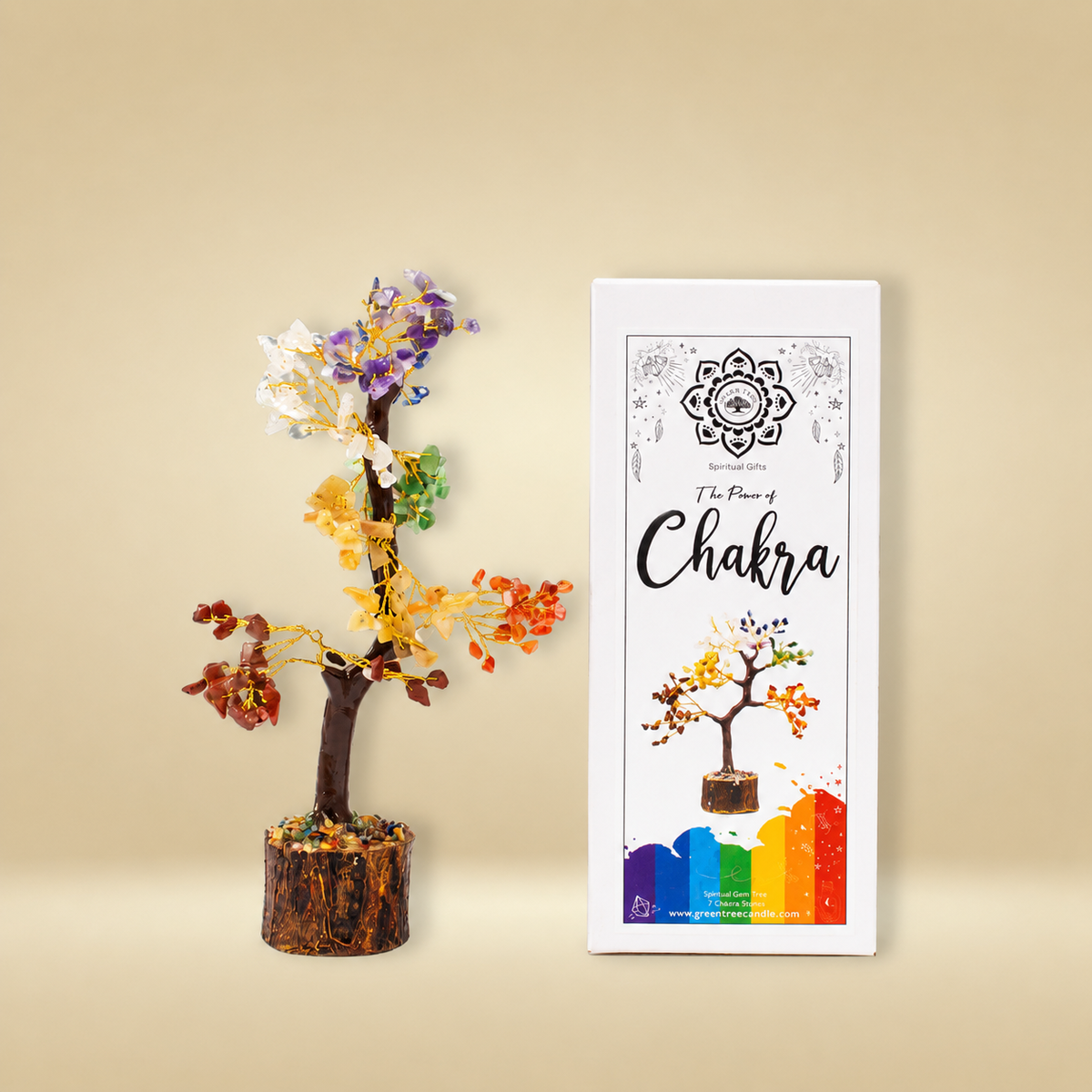 The 7 Chakras Gem tree Small