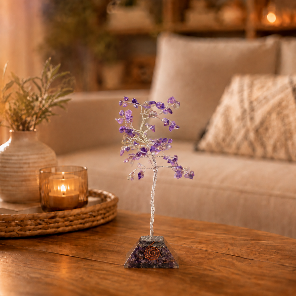 Amethyst Love Energy Gem tree Small