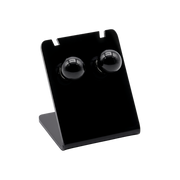 Orecchini con perline di tormalina nera 10mm