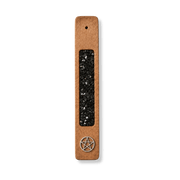 Mango Wood Pentagram Incense Holder Black Tourmaline