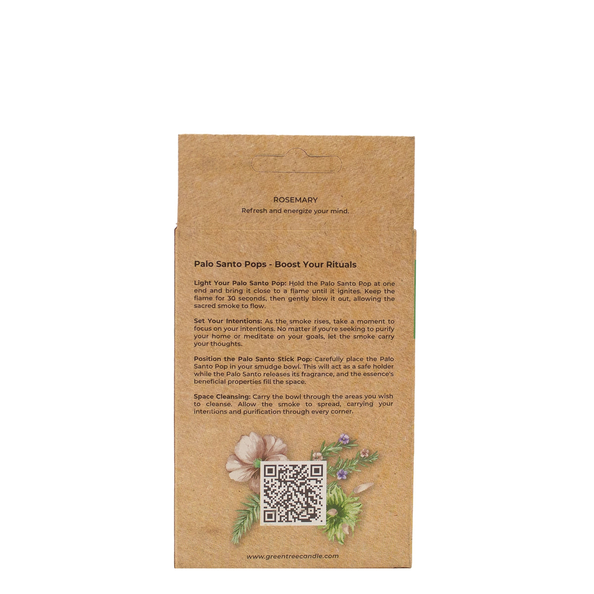 Coffret de 3 bâtonnets de Palo Santo Pop au romarin