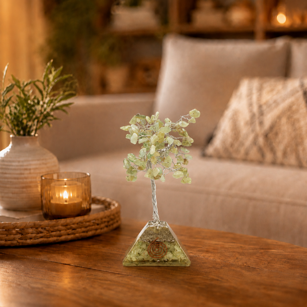 Kleiner Heilsteinbaum aus grünem Aventurin