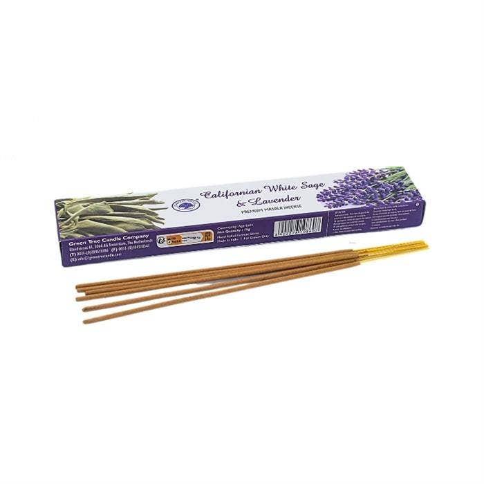 Green Tree Californian White Sage & Lavender Incense 15 gr