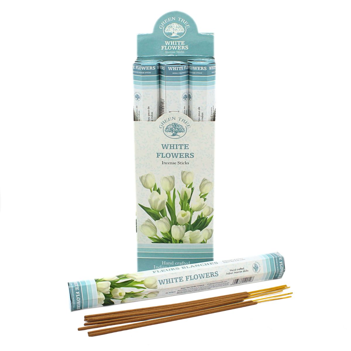 Green Tree White Flowers Incense