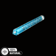 ORGONE FACETED MASSAGE WAND BLUE TOPAZ