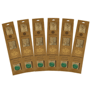 Incense Holder Green Aventurine Set 6 pcs