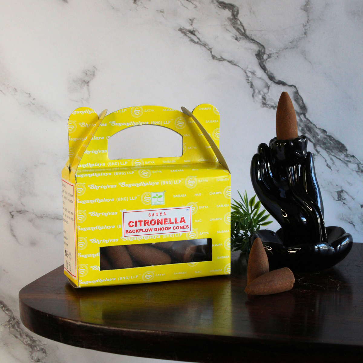 Satya Citronella Perfumed Backflow Dhoop Cone