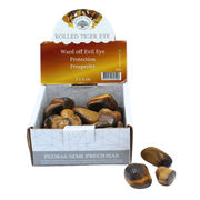 Tiger Eye tumbles stones display 500g