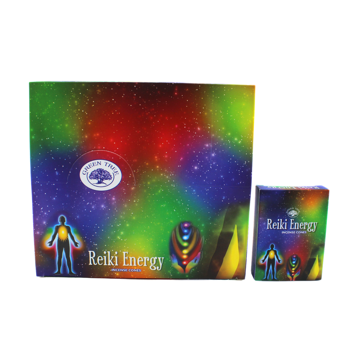Green Tree Reiki Energy Cones (10 pieces)