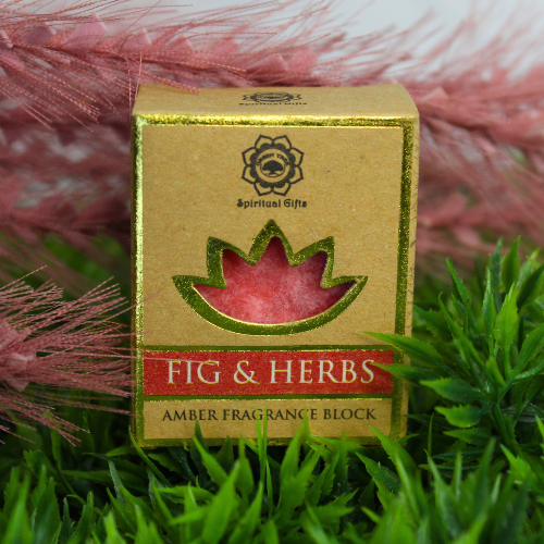 Green Tree Amber Fragrance Block Fig & Herbs set 6 pcs