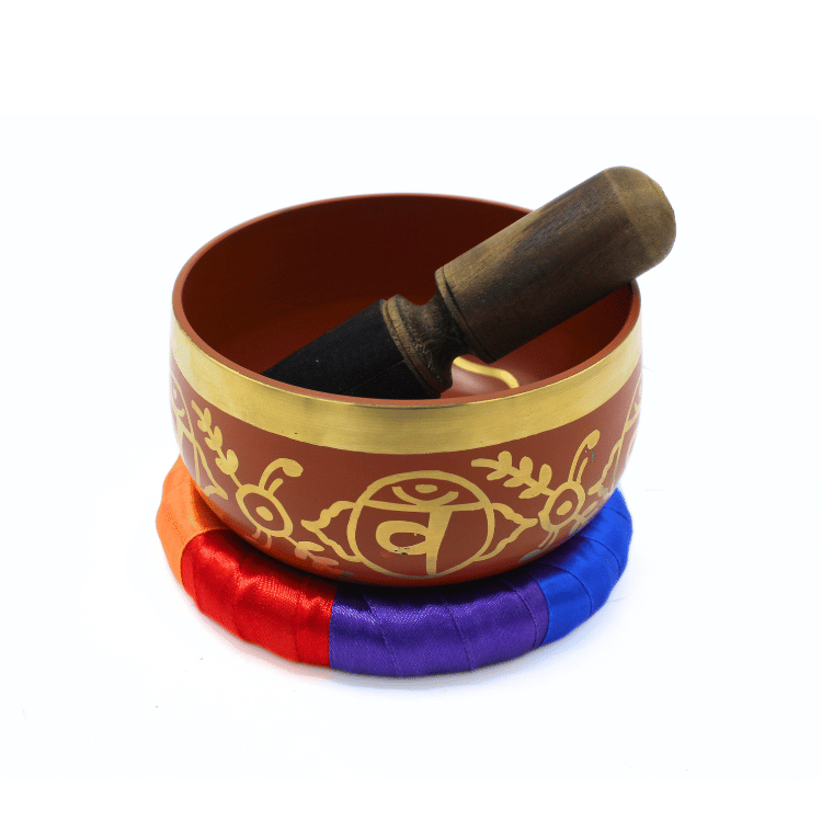 Sacral Chakra Singing Bowl Orange - 5 inch