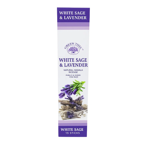 Green Tree White Sage & Lavender  Incense (15 Sticks)