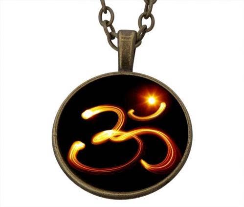 Lucky Pendant Fire Ohm  22mm