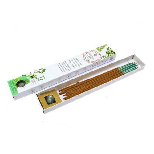 Green Tree Gemstone Incense Good Luck - Green Aventurine