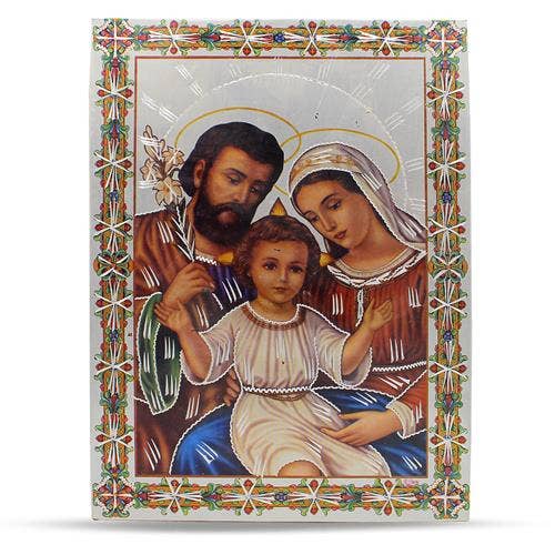 Aluminium Plate Holy Family 21 X 30