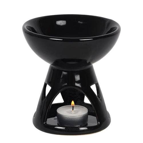 BLACK DEEP BOWL OIL BURNER