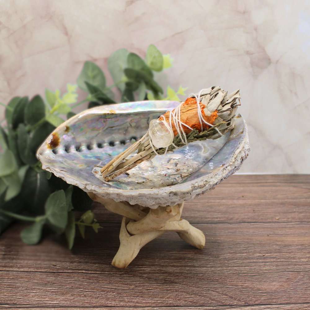 Cleansing Energy Sage Torch (with Citrine) 10 cm