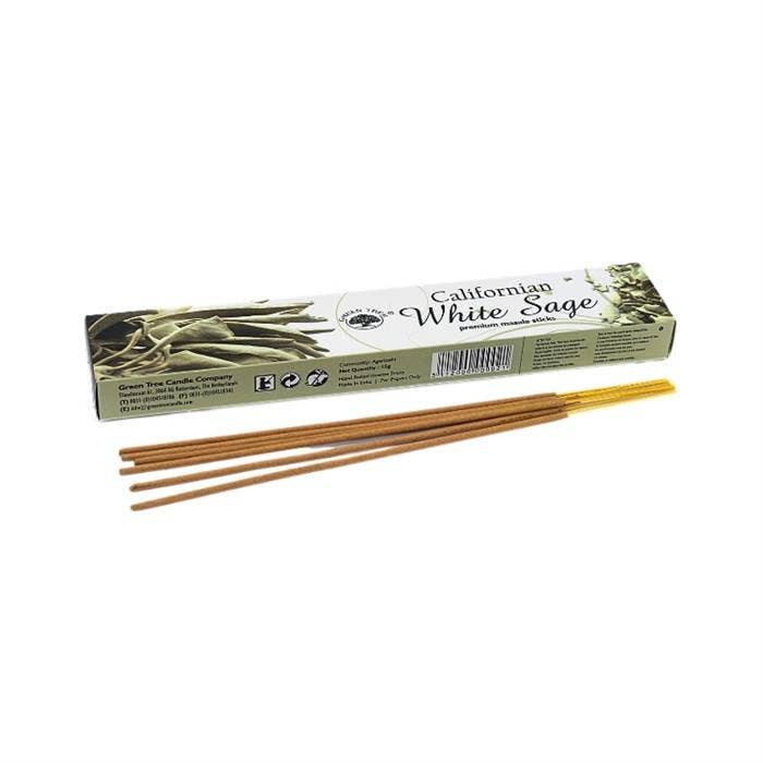 Green Tree Californian White Sage Natural Incense 15 grams