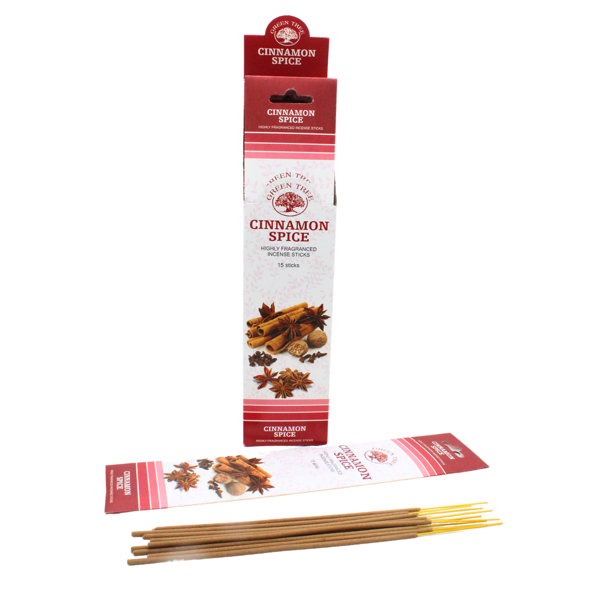 Green Tree Cinnamon Spice Incense 15 Sticks