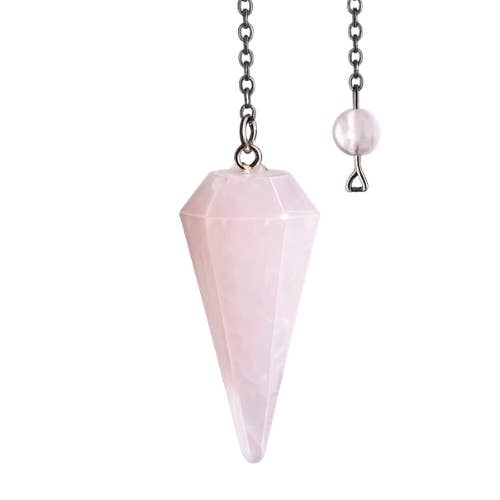 Rose Quartz Conical Pendulum 3.5cm