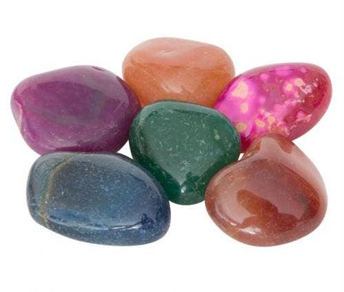 Agate colored mix Brazil  250 gram