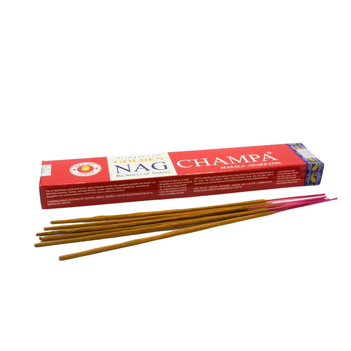 Golden Nag Champa Incense 15 grams