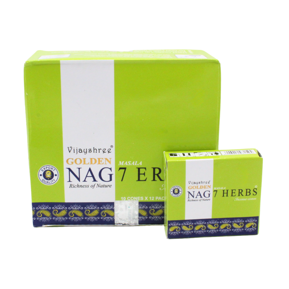 Golden Nag 7 Herbs Cones
