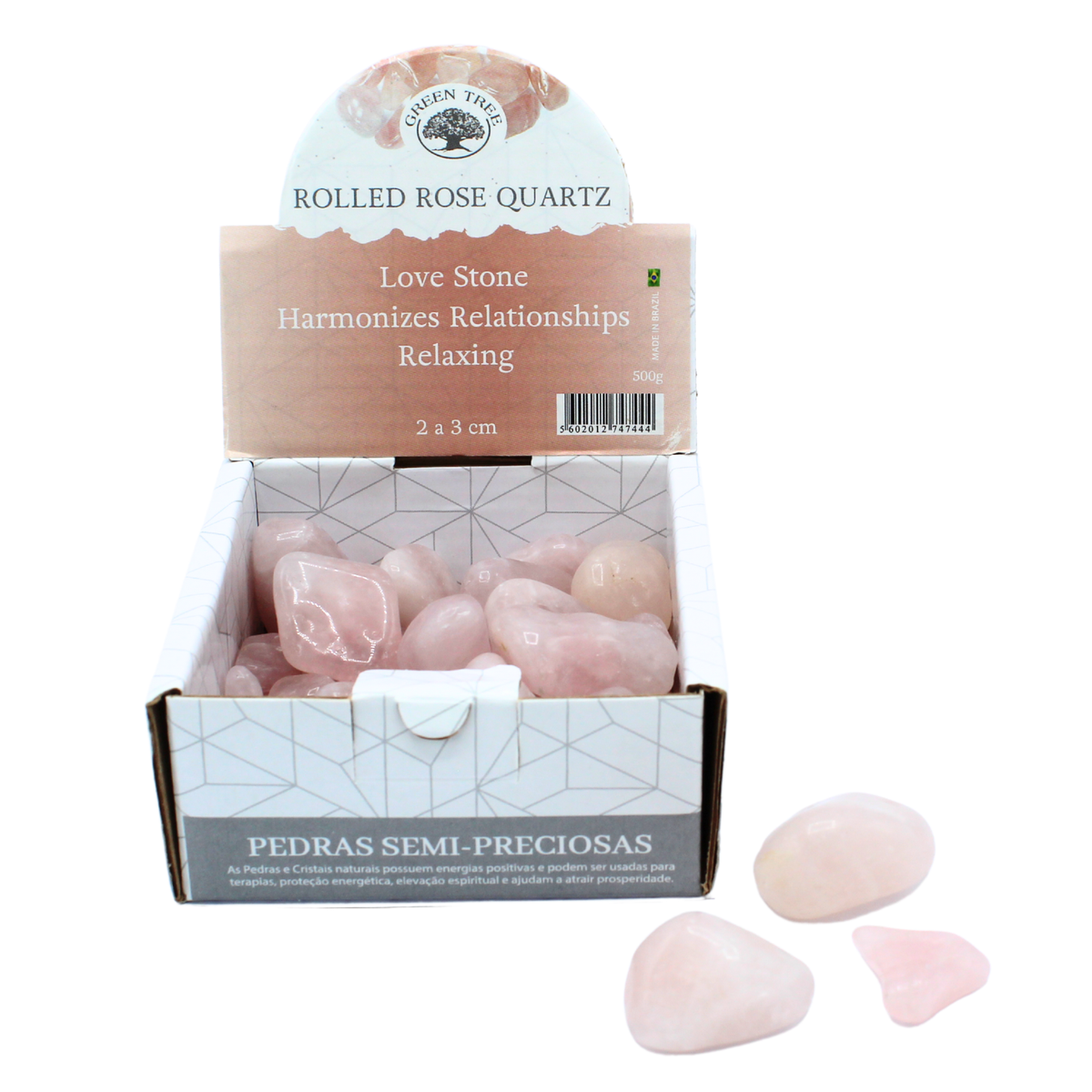 Rose Quartz tumbled display 500g