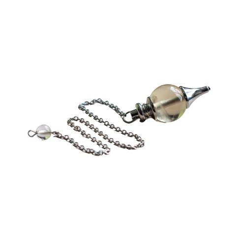 Natural citrine sphere pendulum 4cm