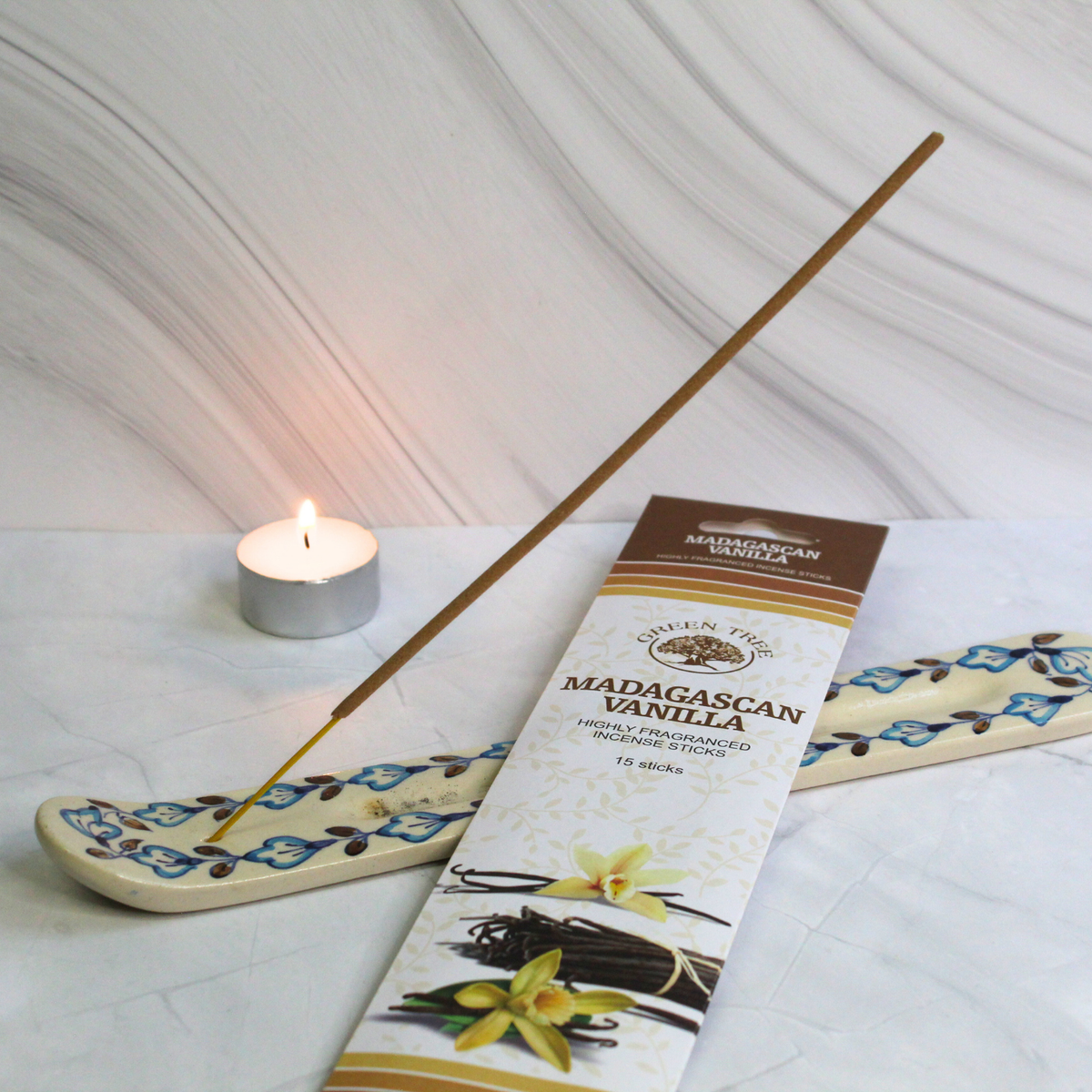 Green Tree Madagascar Vanilla Incense 15 Sticks