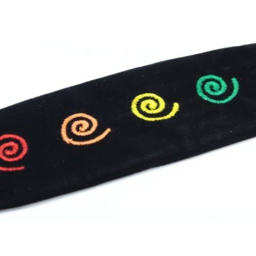 Velvet Bag 11x1.75" – 7 Chakra Spiral Design