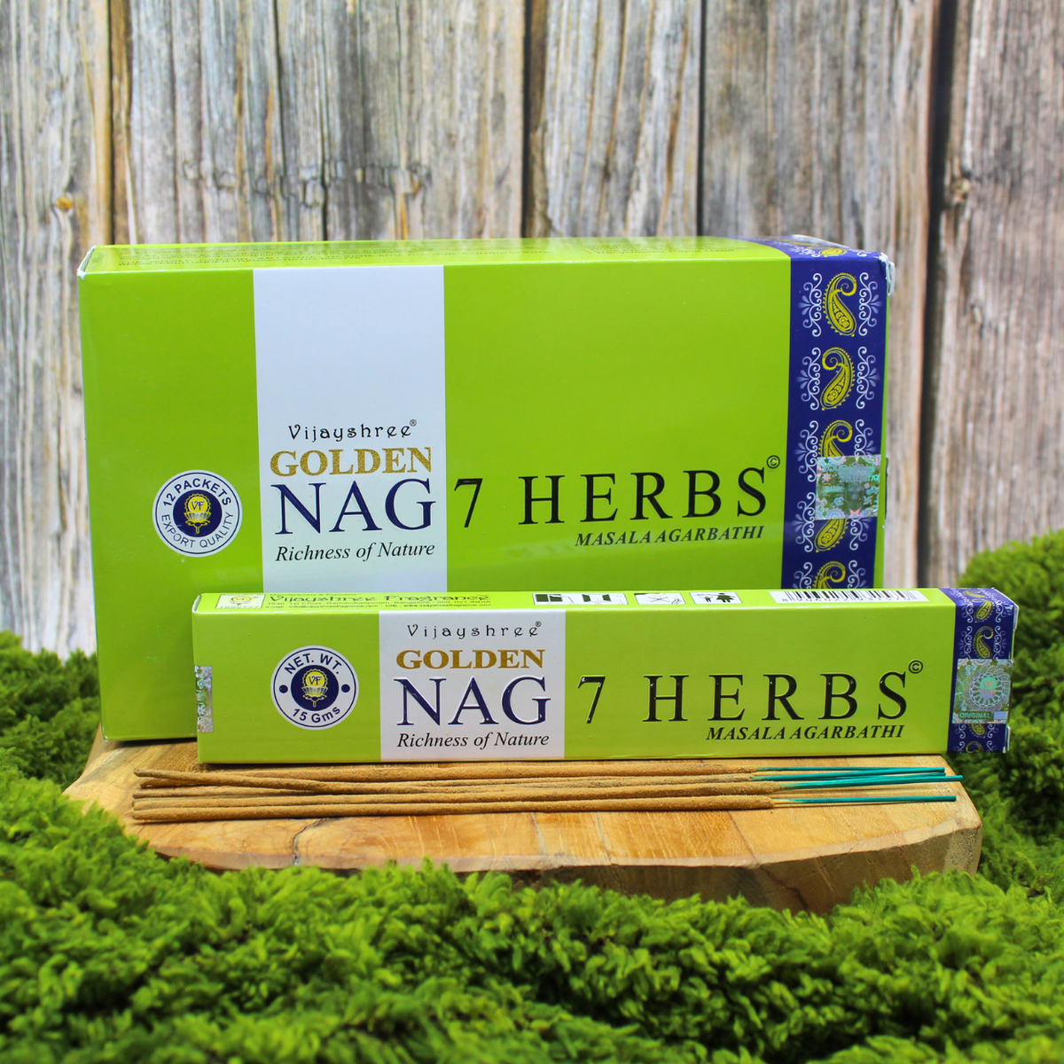 Golden Nag 7 Herbs Incense 15 grams
