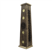 Green Tree Tower Incense Burner Flower of Life