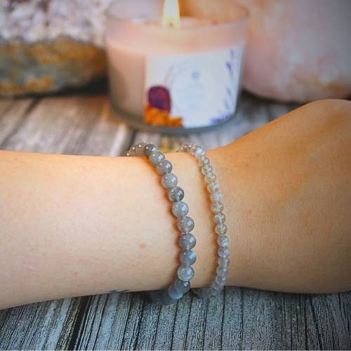 Labradorite beaded Bracelet 6 mm - Madagascar