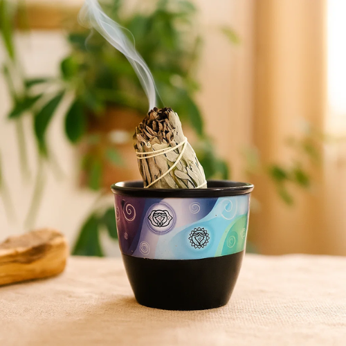 Ceramic Smudge Holder  CHAKRA