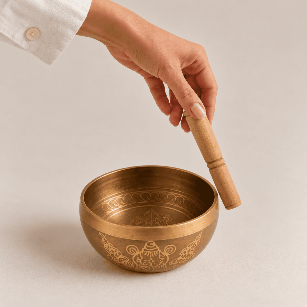 Handgefertigte Messingschale 11 cm