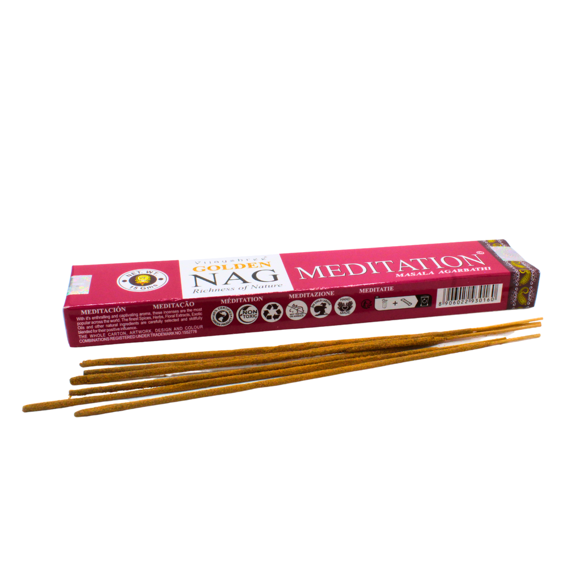 Golden Nag Meditation Incense 15 grams