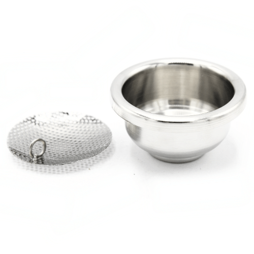 Incense Burner Cup and Tong Nickel ( 15 cm )